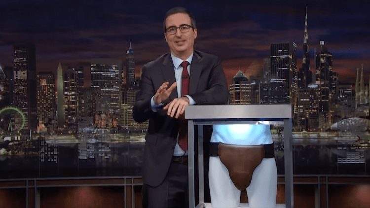 jockstrap cinderella man, russel crowe, john oliver