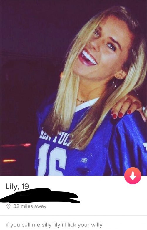 Girls' funny Tinder bios