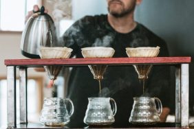 pour-over coffee