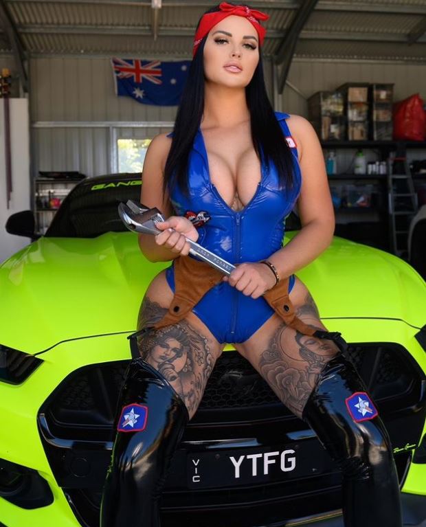 onlyfans model race car driver