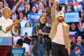 Barack Obama Eminem Michigan rally Kamala Harris Tim Walz Lose Yourself lyrics