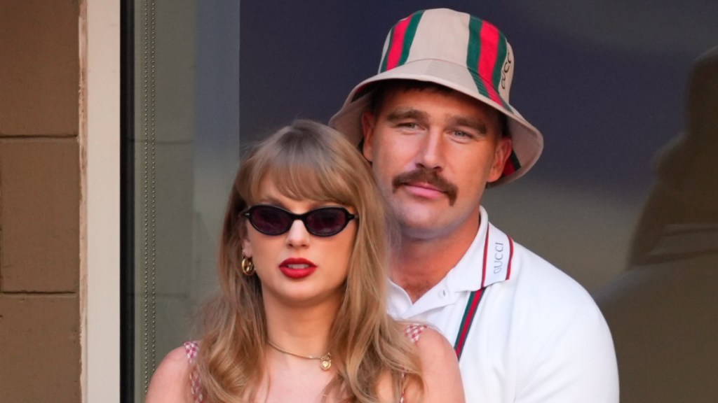 Taylor Swift Poses With Travis Kelce for Selfie During Wedding Outing