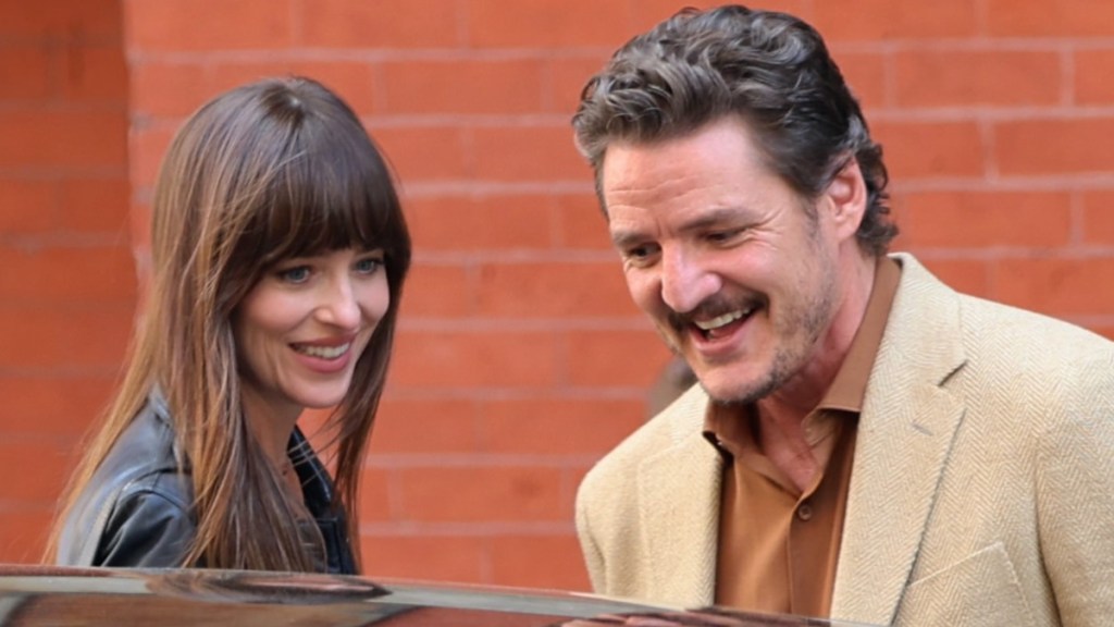 dakota johnson movie pedro pascal materialist