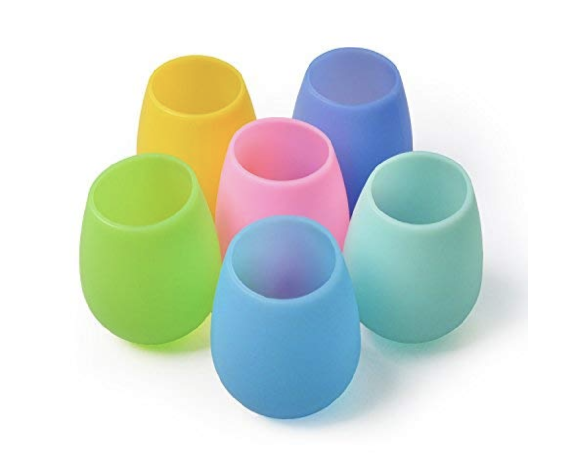 Mofason Silicone Wine Glasses Set of 6