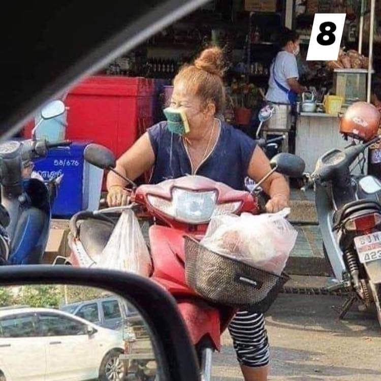 But she's not wearing a helmet!