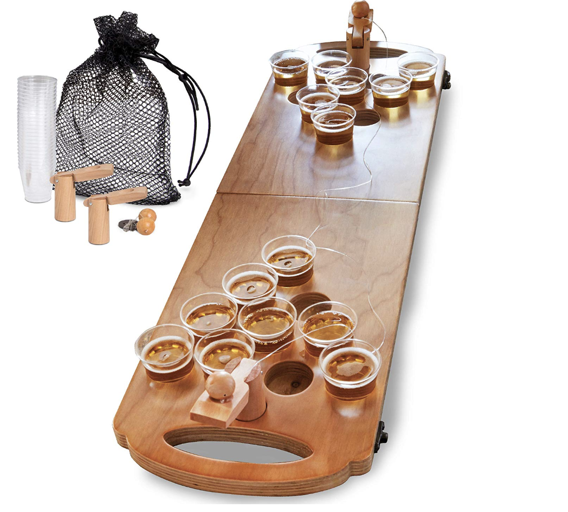 Sharper Image Mini Beer Pong Tabletop Set