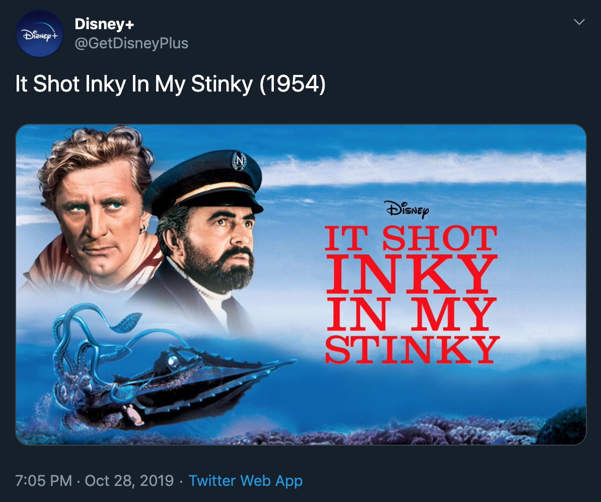 'It Shot Inky In My Stinky'