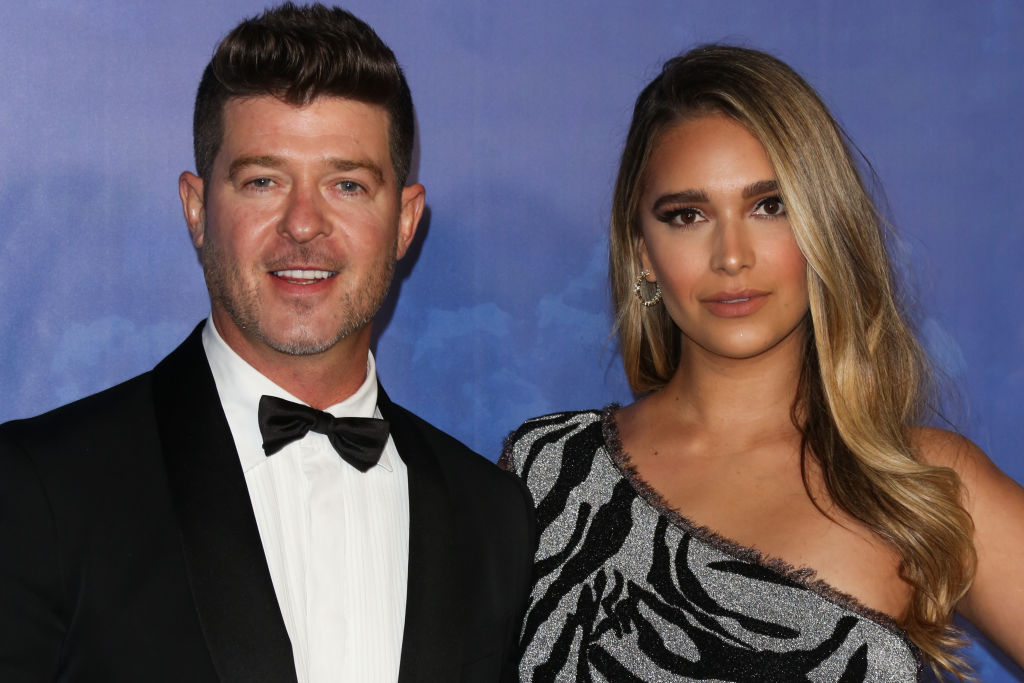 Robin Thicke and April Love Geary