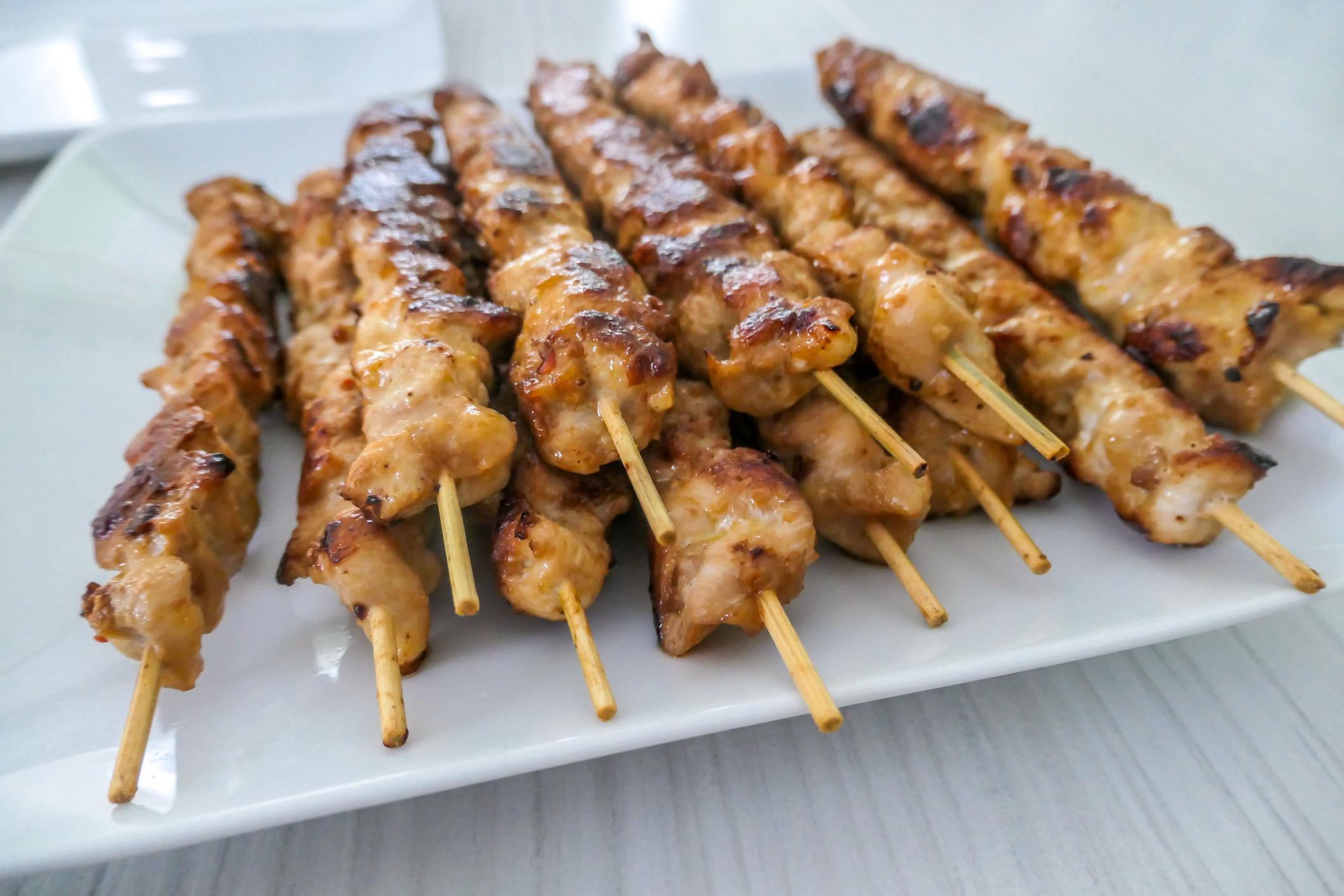 Peanut Butter Chicken Kebabs