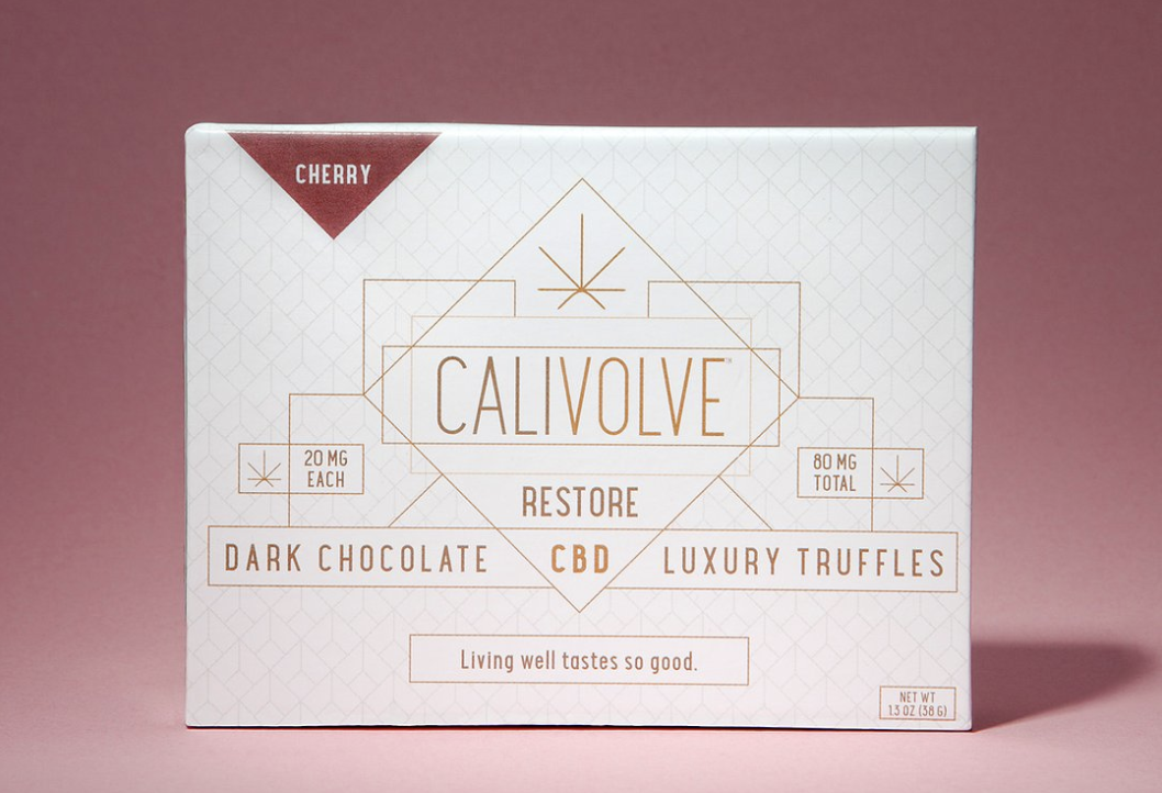 Calivolve Full Spectrum Chocolate Cherry CBD Truffles