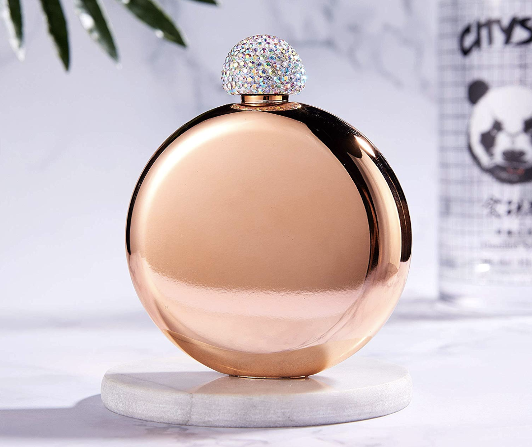 Hillside-Kit Crystal Lid Flask 